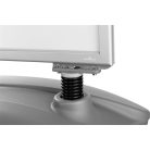 DURABLE Megállító tábla, poszteres, talppal, A1, DURABLE "Heavy Base Outdoor", ezüst