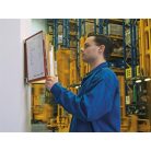 DURABLE Bemutatótábla tartó, fali, 20 db bemutatótáblával, DURABLE "VARIO®", vegyes színek