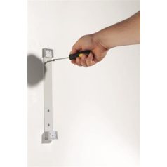   DURABLE Bemutatótábla tartó, fali, 5 db bemutatótáblával, DURABLE "VARIO® WALL 5", piros