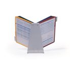 DURABLE Bemutatótábla tartó, asztali, 10 db bemutatótáblával, DURABLE "VARIO® 10", vegyes szín