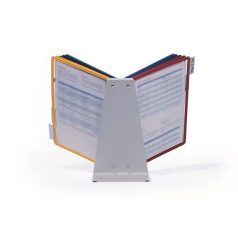   DURABLE Bemutatótábla tartó, asztali, 10 db bemutatótáblával, DURABLE "VARIO® 10", vegyes szín
