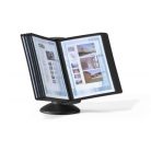 DURABLE Bemutatótábla tartó, asztali, 10 db bemutatótáblával, DURABLE, "Motion", fekete