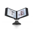 DURABLE Bemutatótábla tartó, asztali, 10 db bemutatótáblával, DURABLE, "Motion", fekete