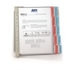 DURABLE Bemutatótábla tartó, fali, 10 db bemutatótáblával, DURABLE "FUNCTION WALL 10", vegyes szín