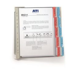   DURABLE Bemutatótábla tartó, fali, 10 db bemutatótáblával, DURABLE "FUNCTION WALL 10", vegyes szín