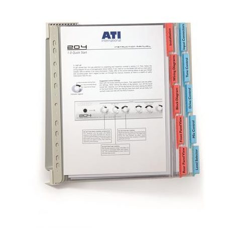 DURABLE Bemutatótábla tartó, fali, 10 db bemutatótáblával, DURABLE "FUNCTION WALL 10", vegyes szín