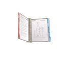 DURABLE Bemutatótábla tartó, fali, 10 db bemutatótáblával, DURABLE "FUNCTION WALL 10", vegyes szín