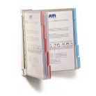 DURABLE Bemutatótábla tartó, fali, 10 db bemutatótáblával, DURABLE "FUNCTION WALL 10", vegyes szín