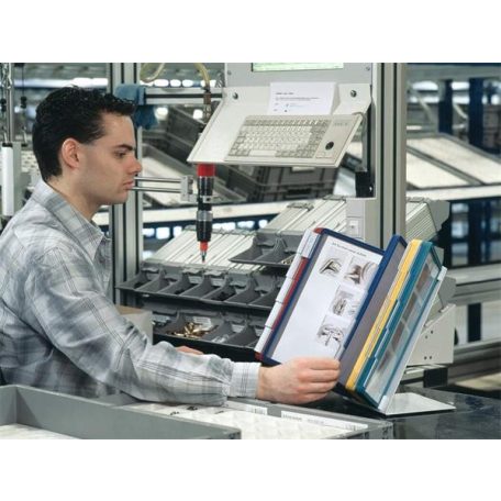 DURABLE Bemutatótábla tartó, asztali, 20 db bemutatótáblával, DURABLE "VARIO®", vegyes színek