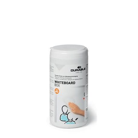 DURABLE Tisztítókendő, 100 db, DURABLE "WHITEBOARD BOX"