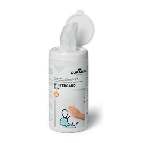 DURABLE Tisztítókendő, 100 db, DURABLE "WHITEBOARD BOX"