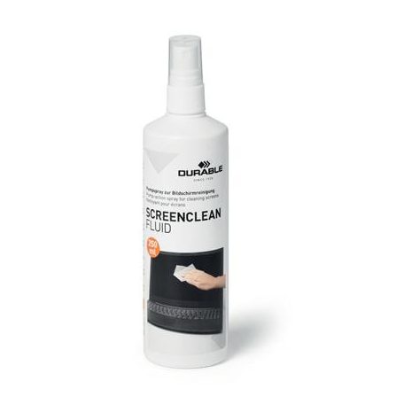 DURABLE Tisztítófolyadék, képernyőhöz, spray, 250 ml, DURABLE "SCREENCLEAN® FLUID"