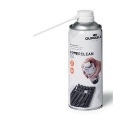   DURABLE Sűrített levegős porpisztoly, nem gyúlékony, 350 ml, DURABLE "POWERCLEAN® 350"