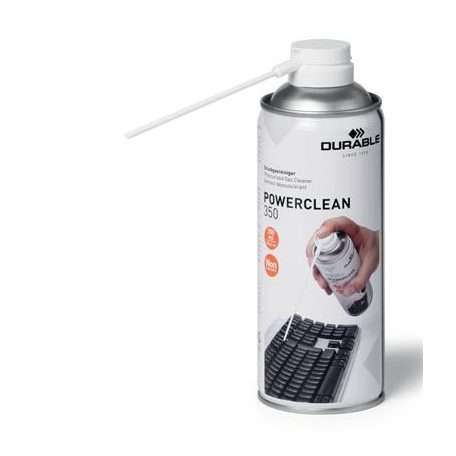 DURABLE Sűrített levegős porpisztoly, nem gyúlékony, 350 ml, DURABLE "POWERCLEAN® 350"