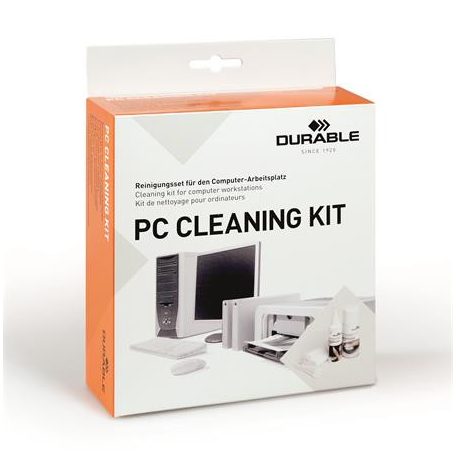 DURABLE Tisztító szett, műanyag felületre, képernyőhöz, DURABLE