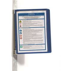   DURABLE Bemutatótábla tartó, fali, mágneses, 5 db bemutatótáblával, DURABLE "VARIO® 5 MAGNET", sötétkék