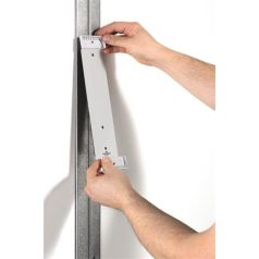   DURABLE Bemutatótábla tartó, fali, mágneses, 10 férőhelyes, DURABLE "FUNCTION", szürke