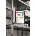 DURABLE Bemutatótábla tartó, fali, mágneses, 10 férőhelyes, DURABLE "FUNCTION", szürke