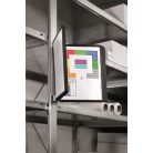 DURABLE Bemutatótábla tartó, fali, mágneses, 10 db bemutatótáblával, DURABLE "VARIO® 10 MAGNET", fekete