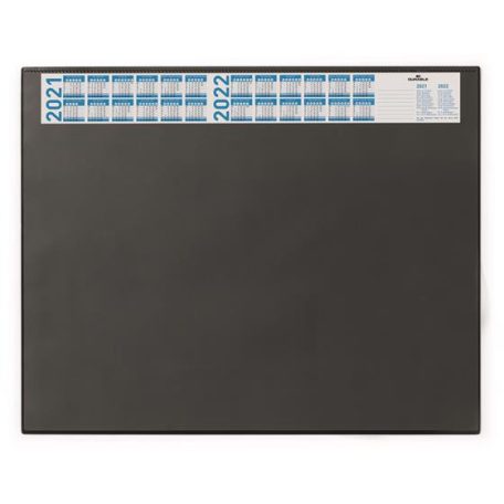 DURABLE Könyökalátét, 650x520 mm, éves kalendárral, DURABLE, áttetsző