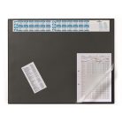 DURABLE Könyökalátét, 650x520 mm, éves kalendárral, DURABLE, áttetsző