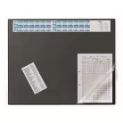 DURABLE Könyökalátét, 650x520 mm, éves kalendárral, DURABLE, áttetsző