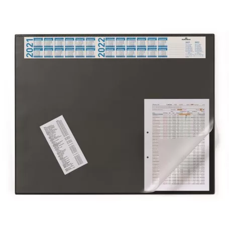 DURABLE Könyökalátét, 650x520 mm, éves kalendárral, DURABLE, áttetsző
