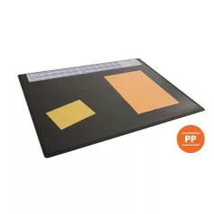   DURABLE Könyökalátét, 650x500 mm, éves naptárral, DURABLE, fekete
