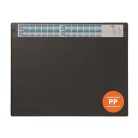 DURABLE Könyökalátét, 650x480 mm, éves naptárral, DURABLE, fekete
