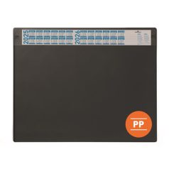   DURABLE Könyökalátét, 650x480 mm, éves naptárral, DURABLE, fekete