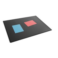   DURABLE Könyökalátét, 650x500 mm, PP, átlátszó fedlappal, DURABLE, fekete