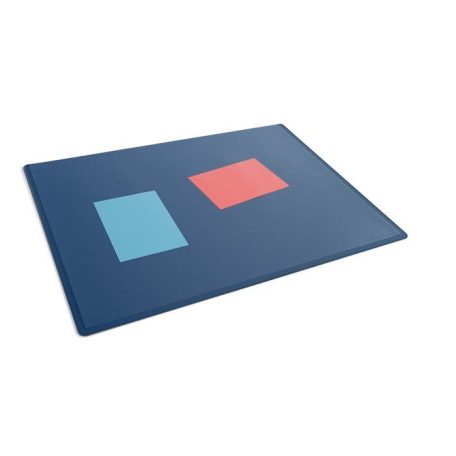 DURABLE Könyökalátét, 650x500 mm, PP, átlátszó fedlappal, DURABLE, sötétkék