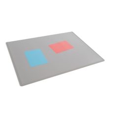   DURABLE Könyökalátét, 650x500 mm, PP, átlátszó fedlappal, DURABLE, szürke