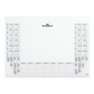 DURABLE Könyökalátét tömb, 570x410 mm, éves naptárral, DURABLE