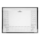 DURABLE Könyökalátét, 600x430 mm, PP, éves naptárral, DURABLE, fekete