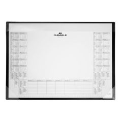   DURABLE Könyökalátét, 600x430 mm, PP, éves naptárral, DURABLE, fekete