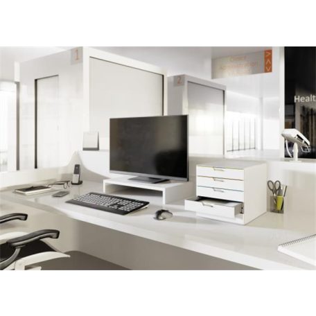 DURABLE Irattároló, műanyag, 5 fiókos, DURABLE "VARICOLOR® 5", fehér