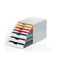 DURABLE Irattároló, műanyag, 7 fiókos, DURABLE " VARICOLOR® MIX 7", színes