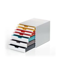   DURABLE Irattároló, műanyag, 7 fiókos, DURABLE " VARICOLOR® MIX 7", színes