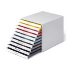 DURABLE Irattároló, műanyag, 10 fiókos, DURABLE "VARICOLOR® 10", fehér
