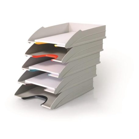 DURABLE Irattálca szett, műanyag, 5 részes, DURABLE "VARICOLOR MIX"