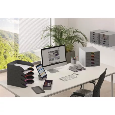 DURABLE Irattálca szett, műanyag, 5 részes, DURABLE "VARICOLOR MIX"