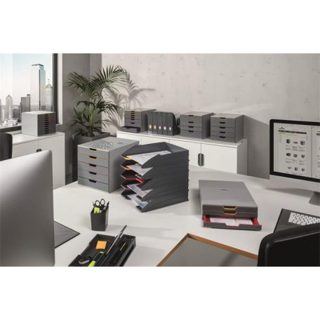 DURABLE Irattálca szett, műanyag, 5 részes, DURABLE "VARICOLOR MIX"