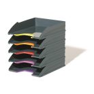 DURABLE Irattálca szett, műanyag, 5 részes, DURABLE "VARICOLOR® 5"