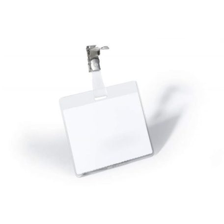 DURABLE Névkitűző, csíptetővel, 60x90mm, DURABLE