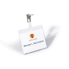 DURABLE Névkitűző, csíptetővel, 60x90mm, DURABLE