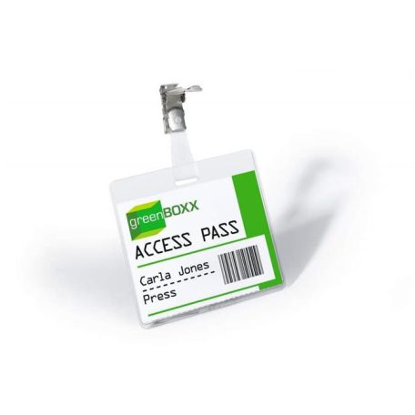 DURABLE Névkitűző, csíptetővel, 60x90mm, DURABLE