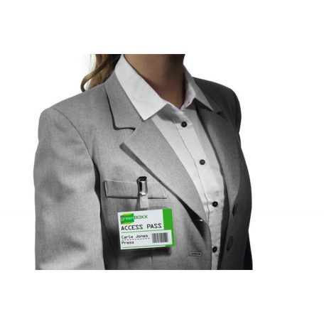 DURABLE Névkitűző, csíptetővel, 60x90mm, DURABLE