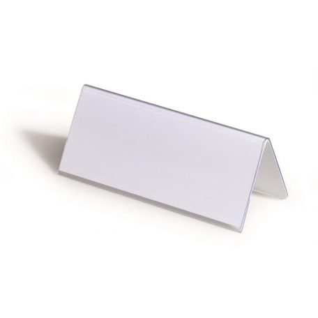 DURABLE Névtábla tartó, asztali, 61/122x150 mm, DURABLE