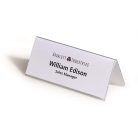 DURABLE Névtábla tartó, asztali, 61/122x150 mm, DURABLE